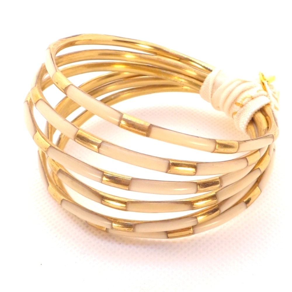 BuDhaGirl Veda Bangles - Ivory